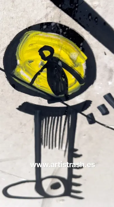 Desprecio por aprecio – street art in Barcelona: scene from the Art Is Trash video by Francisco de Pájaro