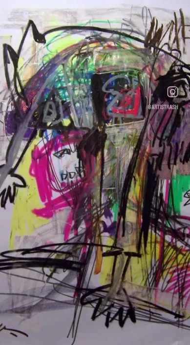 Hace 17 años – street art in Barcelona: scene from the Art Is Trash video by Francisco de Pájaro